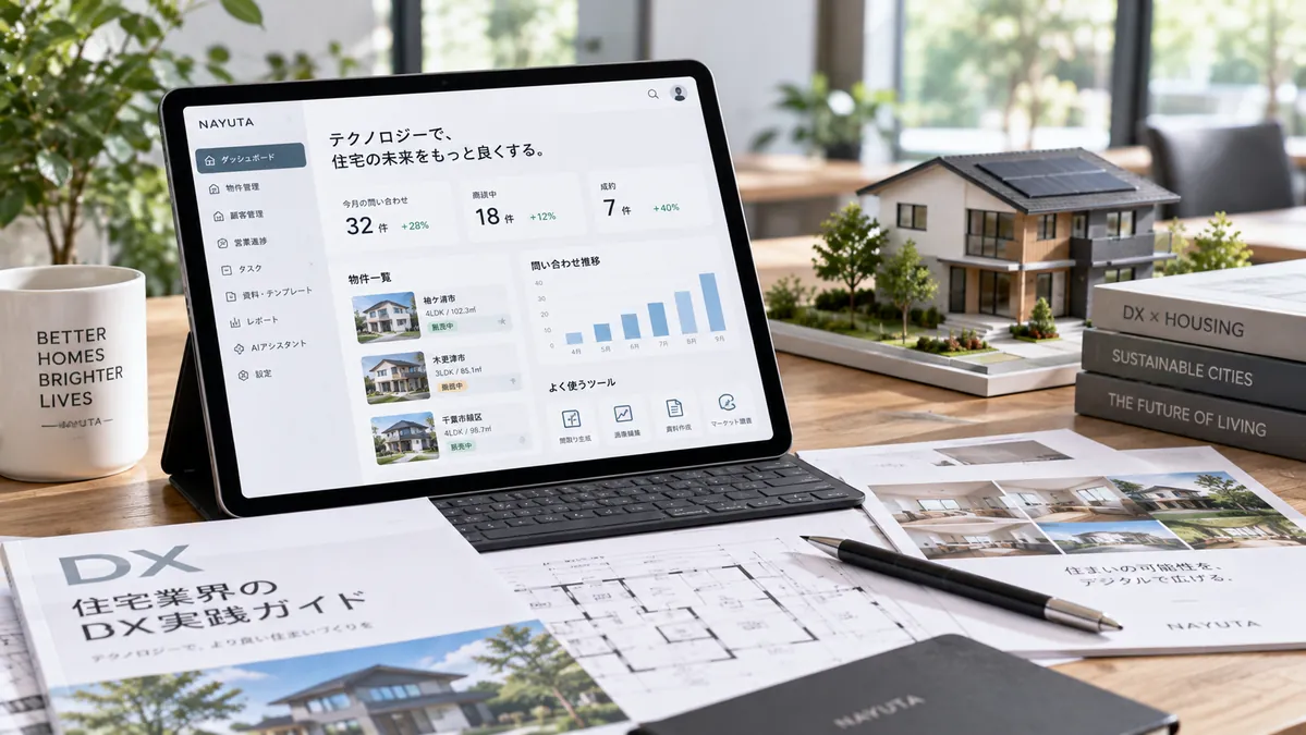 住宅業界のDXを想起させるデジタルワークスペース